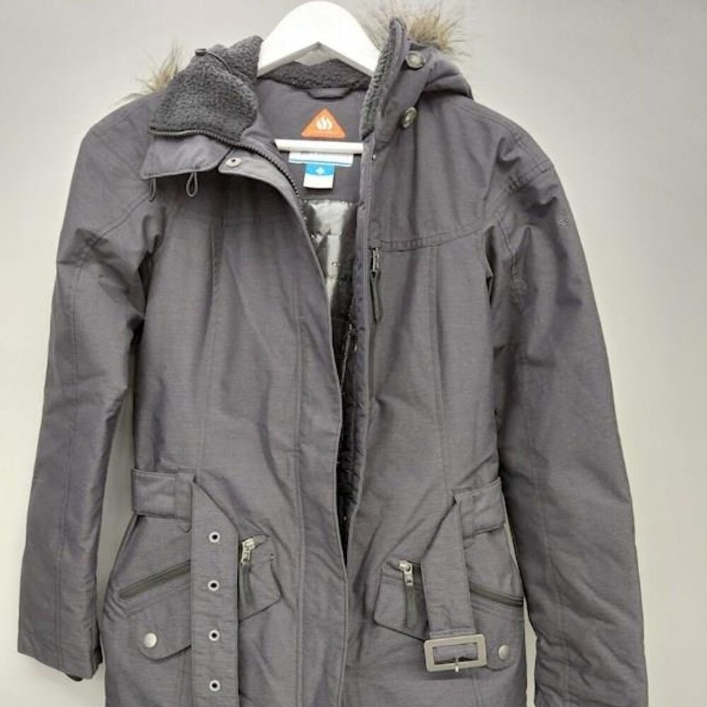 Women's Columbia Grey Parka Jacket Size XS